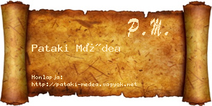 Pataki Médea névjegykártya